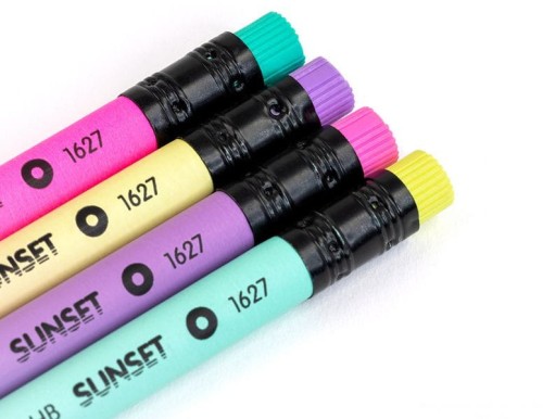 Ołówek Milan Sunset, HB, z gumką