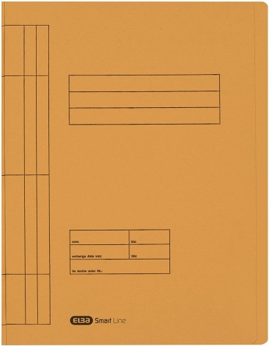 Skoroszyt kartonowy Elba, A-4, 250 g/m2, żółty
