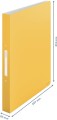 Segregator Leitz Cosy PP A4/25mm 2R, żółty