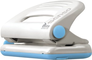 Dziurkacz Tetis Senso 32 do 10 kartek niebieski