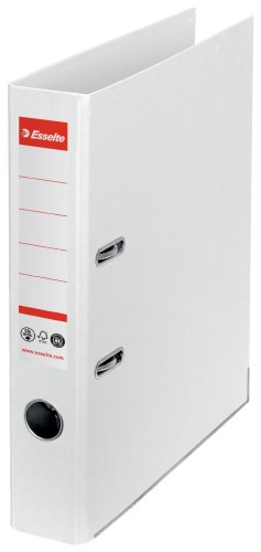 Segregator Esselte No.1 A4/50mm, karton w 100% z recyklingu, biały