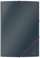 Teczka kartonowa z gumką Leitz Cosy A-4, grafitowa