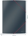 Teczka kartonowa z gumką Leitz Cosy A-4, grafitowa