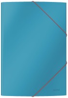 Teczka kartonowa z gumką Leitz Cosy, A-4, niebieska