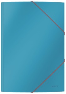 Teczka kartonowa z gumką Leitz Cosy, A-4, niebieska