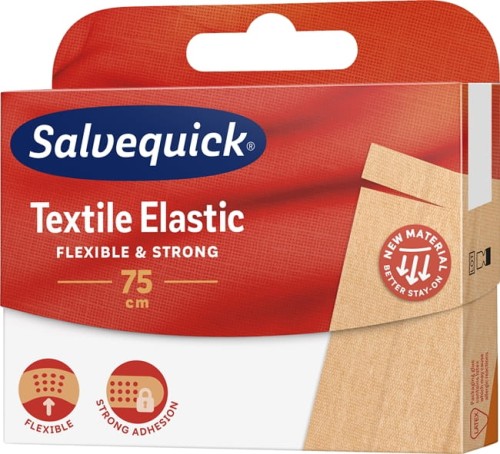 Plaster Salvequick tekstylny elstyczny do cięcia, 75 cm