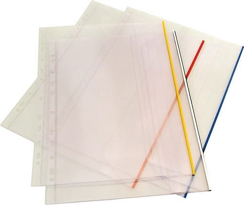 Koszulki krystaliczne Folprim A-4, z klapką boczną, wpinane