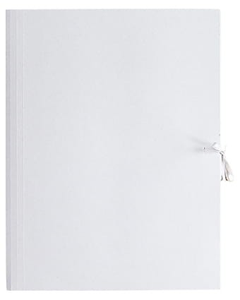 Teczka wiązana Barbara, A-4, kartonowa, 300g/m2, biała