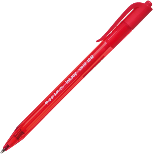 Długopis automatyczny Paper Mate, InkJoy 100RT, M, czerwony