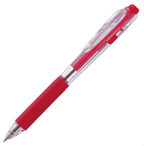 Długopis automatyczny Pentel BK437-B, czerwony