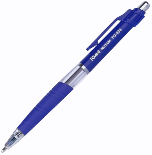 Długopis automatyczny Toma TO-038, Medium, niebieski