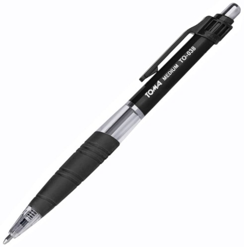 Długopis automatyczny Toma TO-038, Medium, czarny