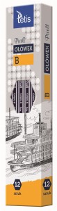 Ołówek Tetis Pixell KV060, B
