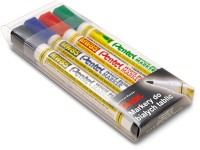 Marker suchościeralny Pentel MW85-4W, 4 kolory