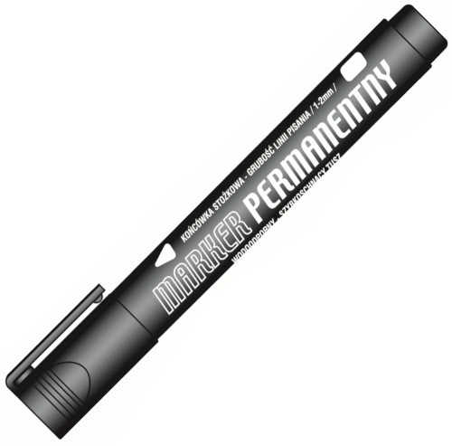 Marker permanentny Tetis KM102-VO, czarny