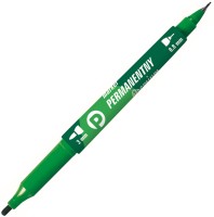 Marker permanentny dwustronny KM501-Z2 Tetis zielony