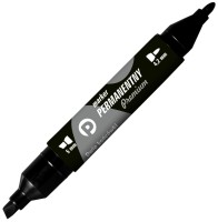 Marker permanentny Tetis KM502-V2 dwustronny czarny