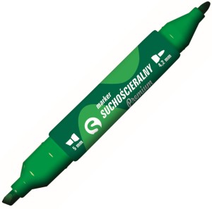 Marker suchościeralny Tetis KM504-Z2 dwustronny zielony
