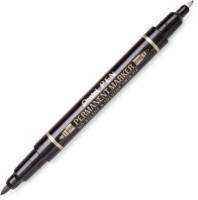 Foliopis Pentel N75W, dwustronny, czarny