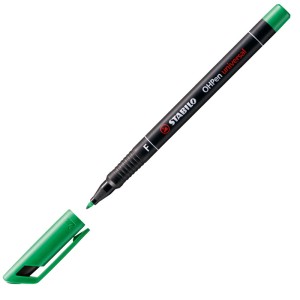 Foliopis Stabilo OHPen, F, zielony