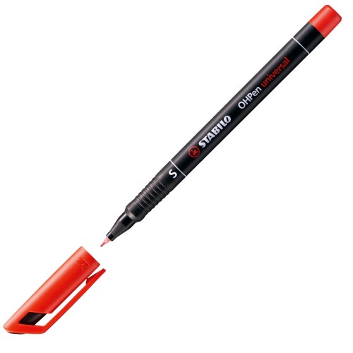 Foliopis Stabilo OHPen, S, czerwony