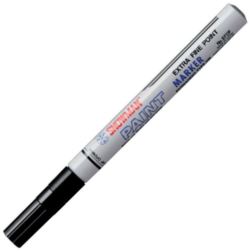 Marker olejowy Snowman EF, cienki, czarny
