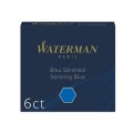 Naboje atramentowe Waterman, niebieskie, 6 sztuk
