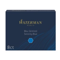 Naboje atramentowe Waterman, niebieskie, 8 sztuk 