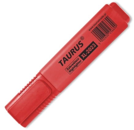 Zakreślacz Taurus XL-2023, czerwony