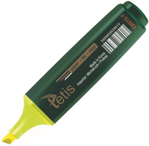 Zakreślacz Tetis KW015, żółty