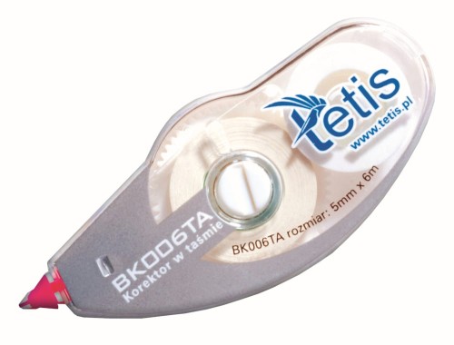 Korektor w taśmie Tetis BK006-TA, 5mmx6m
