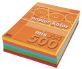 Papier kolorowy A-4 80g/m², 500 arkuszy, miks kolorów