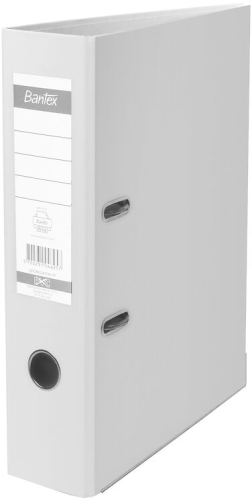 Segregator Bantex A4/80mm, z szyną, szary