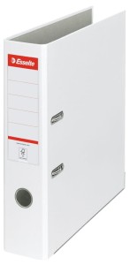 Segregator Esselte PP A4/75mm z szyną, biały