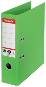 Segregator Esselte No.1 A4/75mm, karton w 100% z recyklingu, zielony
