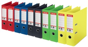 Segregator Esselte No.1 A4/75mm recykling, miks kolorów (10 sztuk)