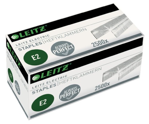 Zszywki Leitz Electric, typ E2, 2500 sztuk