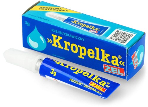 Klej uniwersalny Kropelka, w żelu, 3g