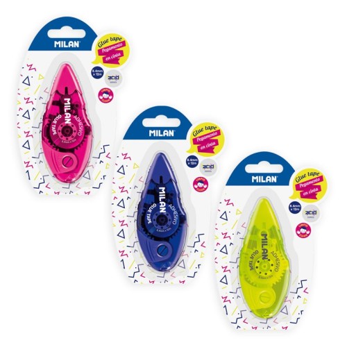 Klej biurowy Milan Acid, w taśmie, 8,4mm x 12m, permanentny