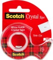 Taśma klejąca Scotch Crystal Clear 19mm x 7,5m, przezroczysta na podajniku