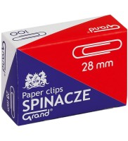 Spinacz Grand, 28 mm, 100 sztuk, okrągły