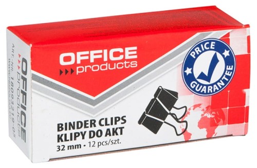 Klips biurowy Office Products, 32 mm, 12 sztuk