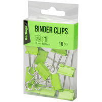 Klips biurowy Berlingo, 19 mm, 10 sztuk, zielony