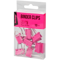 Klips biurowy Berlingo, 19 mm, 10 sztuk, różowy