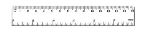 Linijka plastikowa Tetis, 15 cm