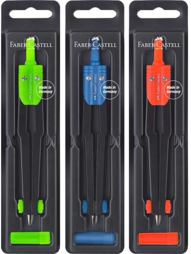 Cyrkiel szkolny Faber Castell School&College metalowy, w etui