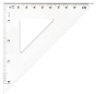 Ekierka Tetis 10,5 cm równoramienna