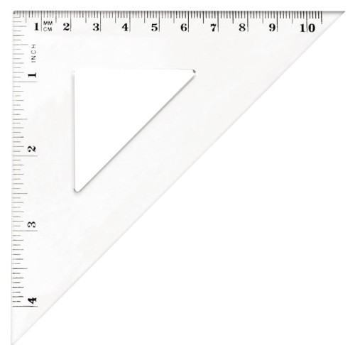 Ekierka Tetis 10,5 cm równoramienna