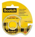 Taśma klejąca Scotch 12mm x 6,3m dwustronna, z dyspenserem