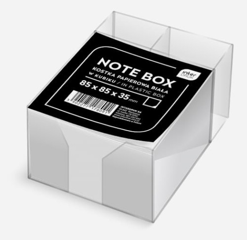 Przybornik z karteczkami Interdruk, przezroczysty